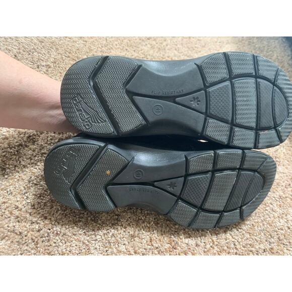 Dansko Leather Upper Size 41 Lace Up Black Comfort Shoe Women's Size 10.5-11 - Picture 5 of 9